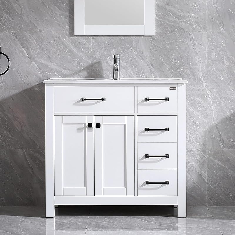 Walsport Bathroom Vanity Modern Cabinet